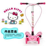 Hello kitty, детский самокат, ножницы, педали, 2шт, 3-6 лет