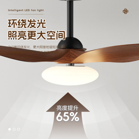 Suoyan eye-protecting antique style household ceiling fan lamp