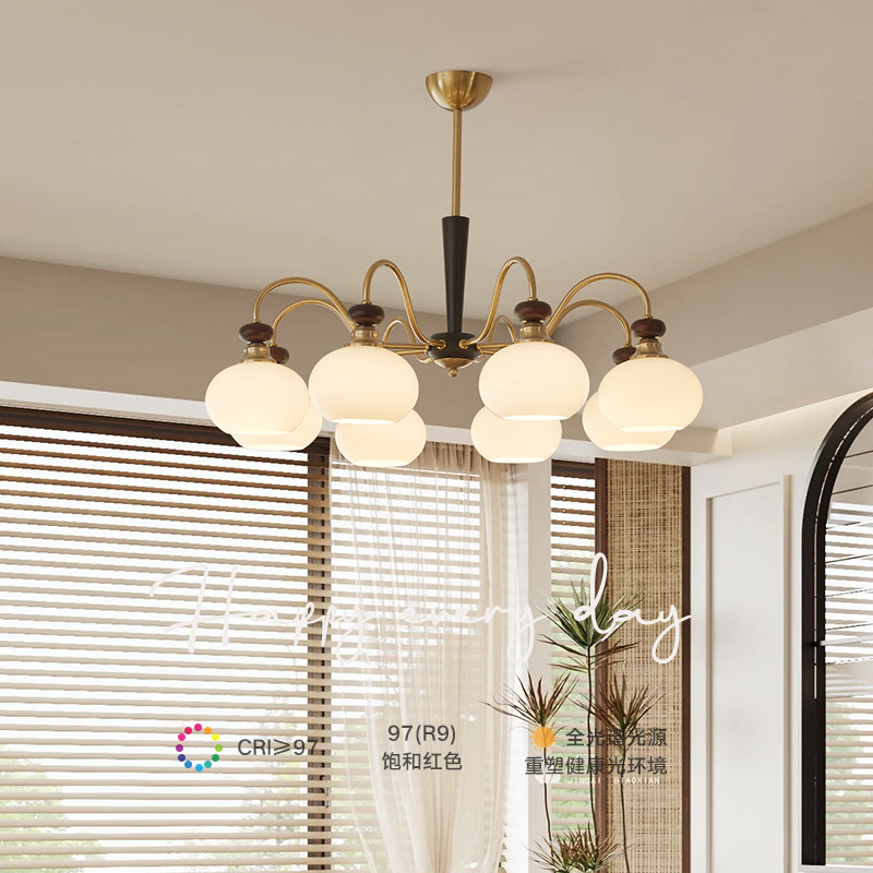 索燕中古风吊灯4代护眼客厅主灯法式复古全光谱简约餐厅卧室灯,淘宝优惠券,粉丝福利购,淘宝优惠卷