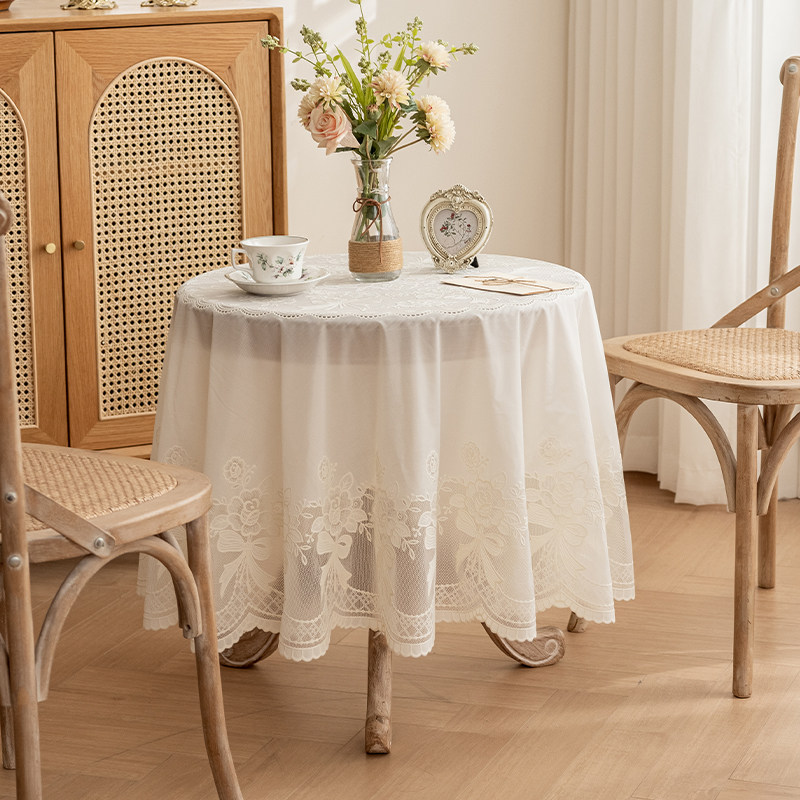 高级感圆桌桌布PVC防水防油免洗欧式家用圆形餐桌布圆桌圆台布,淘宝优惠券,粉丝福利购,淘宝优惠卷