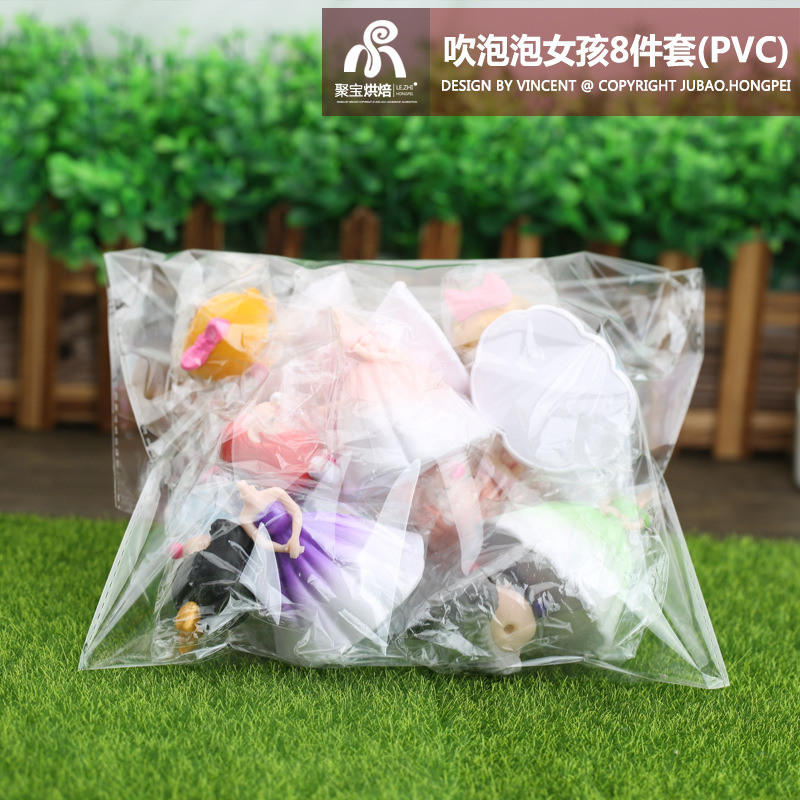 盲盒手办ins网红吹泡泡女孩可爱童话风少女心模型摆件学生玩具生-图2