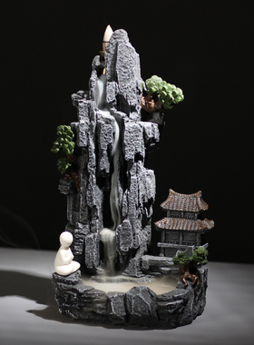 室内倒流香炉仿古风招财创意摆件