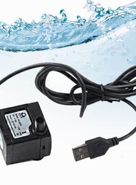 七彩小型喷泉摆件雾化加湿器水泵