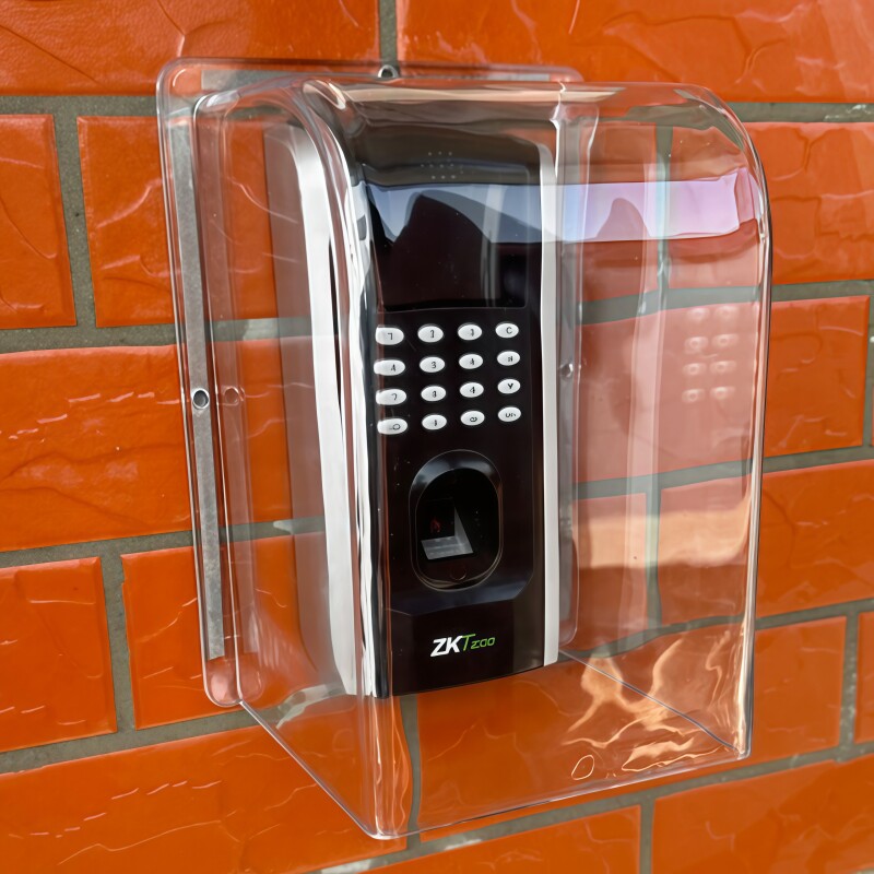 Outdoor access control fingerprint time and attendance machine rain and sun protection cover