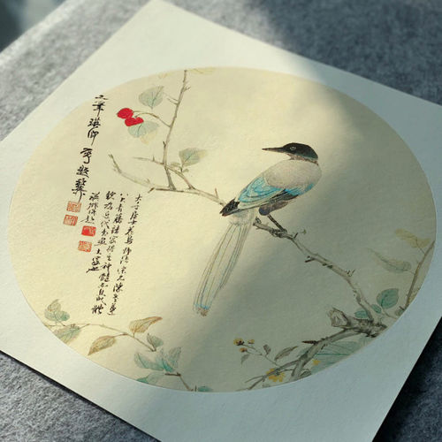 加厚宣纸国画卡纸扇面宣纸卡纸空白熟宣纸工笔画 毛笔书法专用纸半生熟水彩画软卡圆形生宣镜片纸练字作品纸 - 图3
