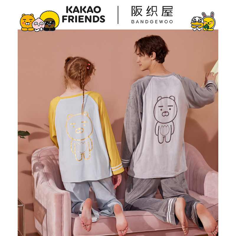 阪织屋kakao friends联名情侣睡衣 阪织屋睡衣/家居服套装