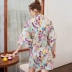 Đồ ngủ kiểu Sakura của Nhật Bản, váy ngủ, kimono mỏng mùa hè, yukata phục vụ tại nhà, phong cách Nhật Bản, gió, cà vạt của phụ nữ - Đêm đầm