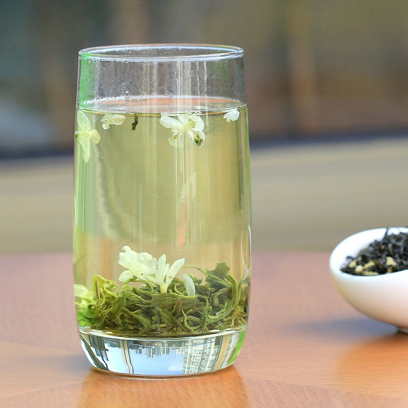 林湖飘雪茉莉花茶2021新茶散装浓香型绿茶叶花毛峰250g