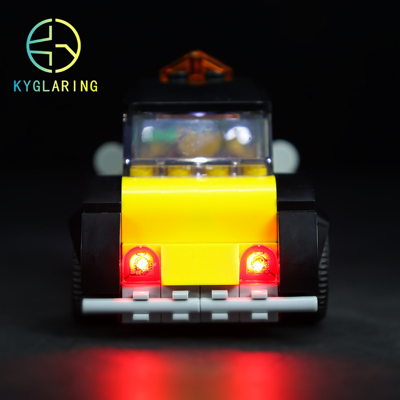 KY可匀适用于乐高40532老式出租车TaxiLED积木玩具灯饰灯光灯