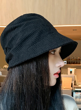 女春秋休闲逛街短檐日系百搭盆帽