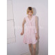 SO 26ss Spring and summer lyocell satin two-color doll collar sleeveless top satin skirt suit