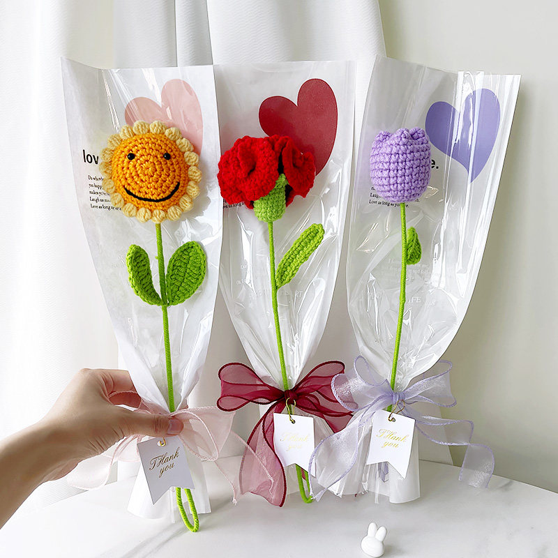diy手工针织花束伴手礼3.8三八妇女节礼物送员工女生实用活动礼品