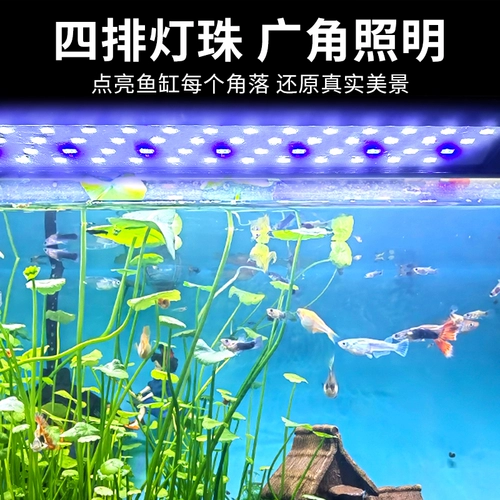 Sensen Fish Tank Light Led Легкий водонепроницаемый кронштейн водяная трава лампа маленький взрыв