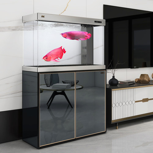 森森鱼缸微透底柜大型客厅家用生态金鱼缸玻璃底过滤免换水水族箱 - 图1