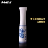 Квартет Фильтрация SD-918 Портативный ползунок Санда Трех-да-синий и белый фарфоровый одноразовый заброшенный держатель сигарет