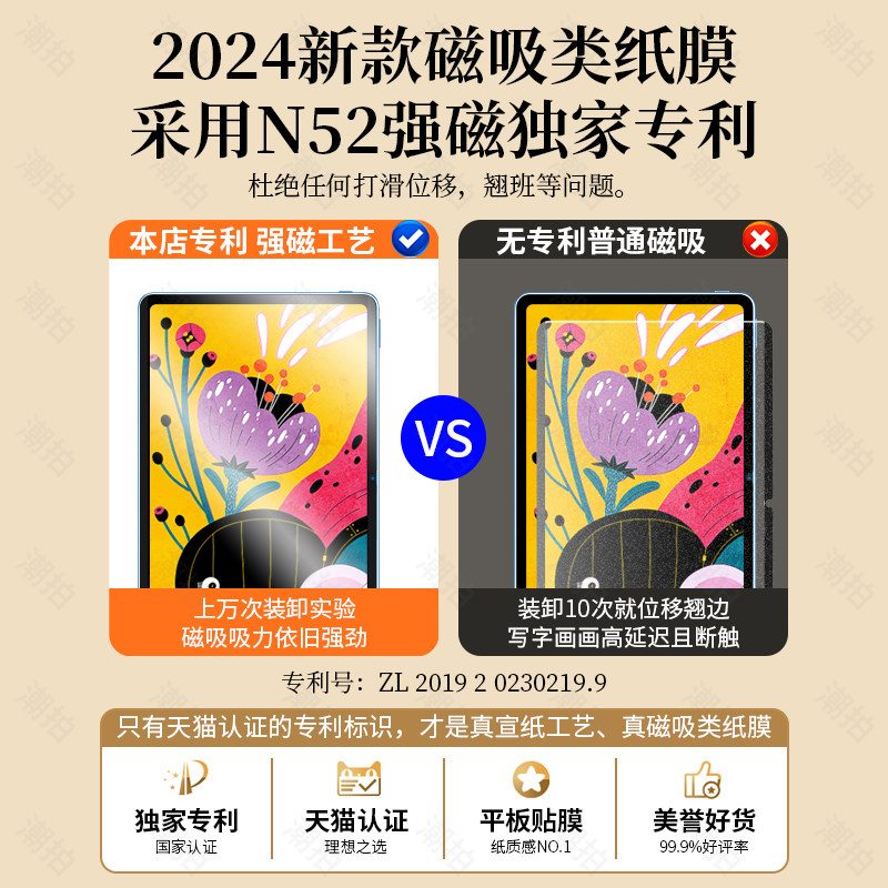 适用华为MatePad SE平板类纸膜MatePadSE电脑2024新款书写11英寸磁吸可拆卸手写绘画保护贴膜钢化磨砂纸质11,淘宝优惠券,粉丝福利购,淘宝优惠卷