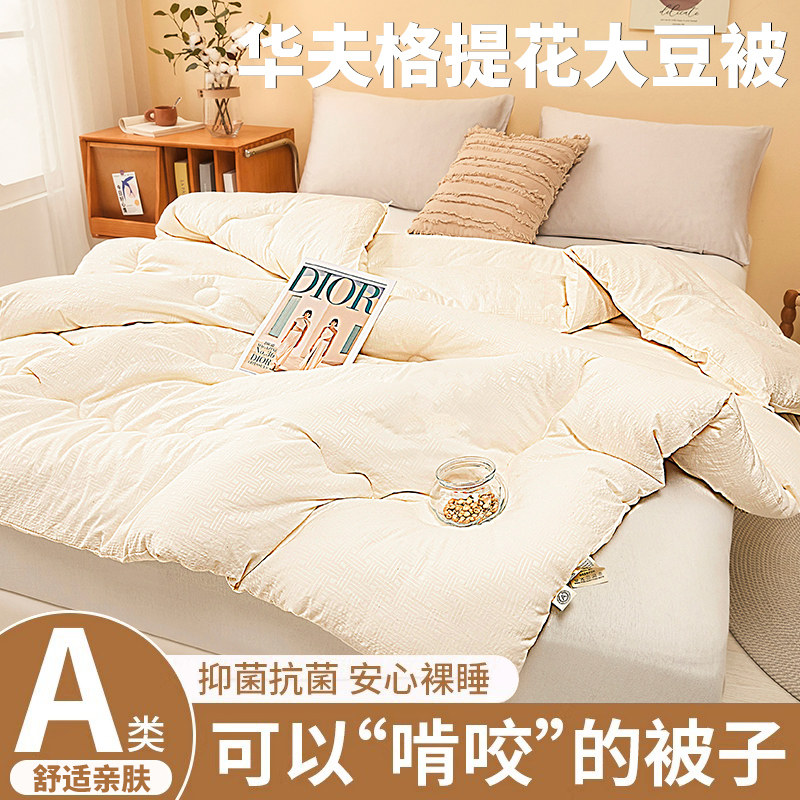 A类大豆纤维被子被芯棉被加厚保暖冬被四季通用春秋被单人空调被,淘宝优惠券,粉丝福利购,淘宝优惠卷