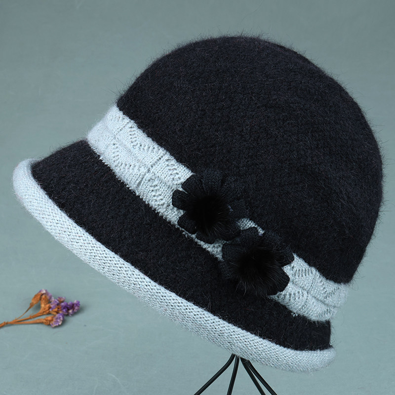 冬天妈妈帽子女加绒厚保暖帽新款毛线帽老年人奶奶老太太防寒盆帽,淘宝优惠券,粉丝福利购,淘宝优惠卷