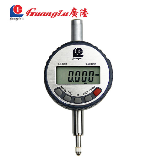 广陆数显千分表0-3-5-6.5-10-12.7-25-50mm电子数字0.001mm - 图0