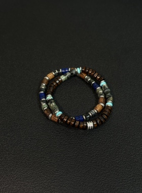 【拍一发二】Vintage中古原创拼接竹节叠戴手链小众复古手串配饰