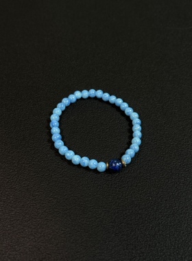 小心袖口 Vintage美式复古手链小众叠戴不规则手串原创高级感配饰