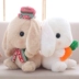 Dễ thương Long Tai Thỏ Doll Baby Plush Đồ chơi Gối Thỏ trắng Búp bê Búp bê Quà tặng Giáng sinh Nữ - Đồ chơi mềm đồ chơi cho bé sơ sinh Đồ chơi mềm