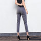 Slit high-end suit pants for women commuting nine-point cigarette pants