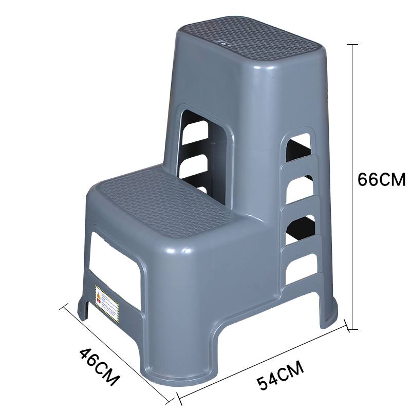两用梯椅家用室内登高爬梯踏步2级楼梯椅加厚塑料登高凳子防滑-图2