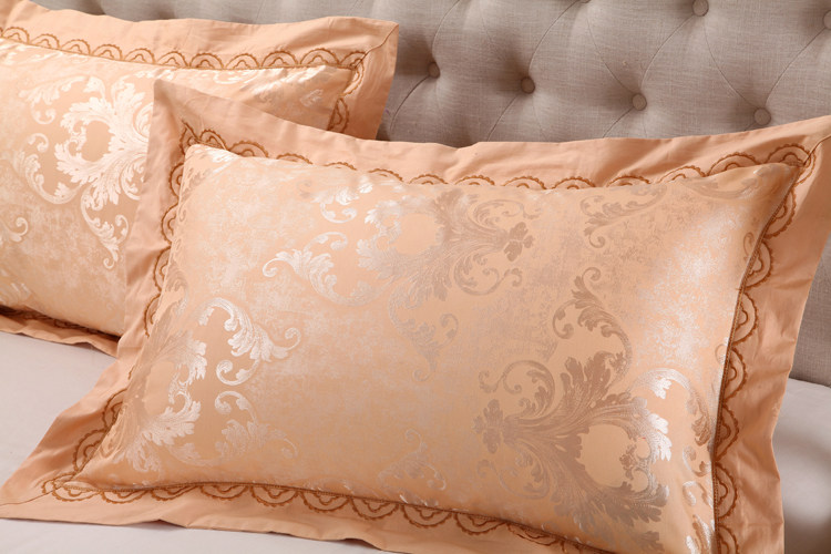 全棉贡缎提花枕套枕头套 纯棉单人48X74婚庆外贸枕芯套一对包邮,淘宝优惠券,粉丝福利购,淘宝优惠卷