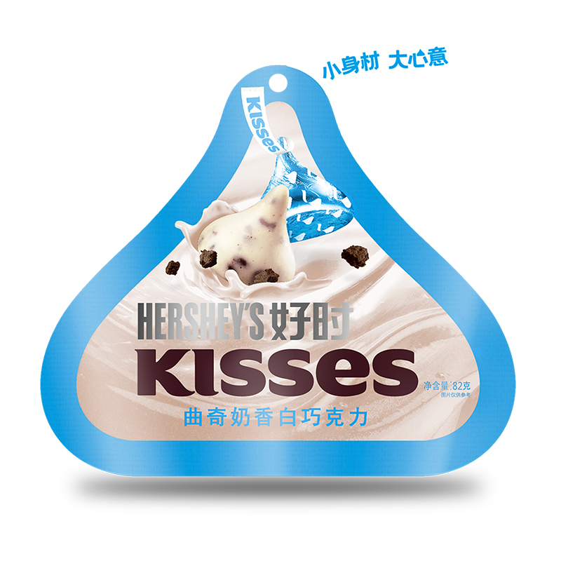 好时kisses 82g*3袋曲奇夹心牛奶 卓善食品牛奶巧克力