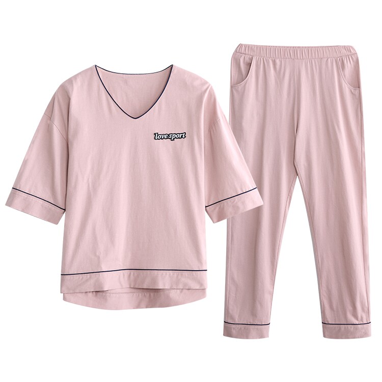 夏季纯棉长裤可出门睡衣 佐菲睡衣/家居服套装