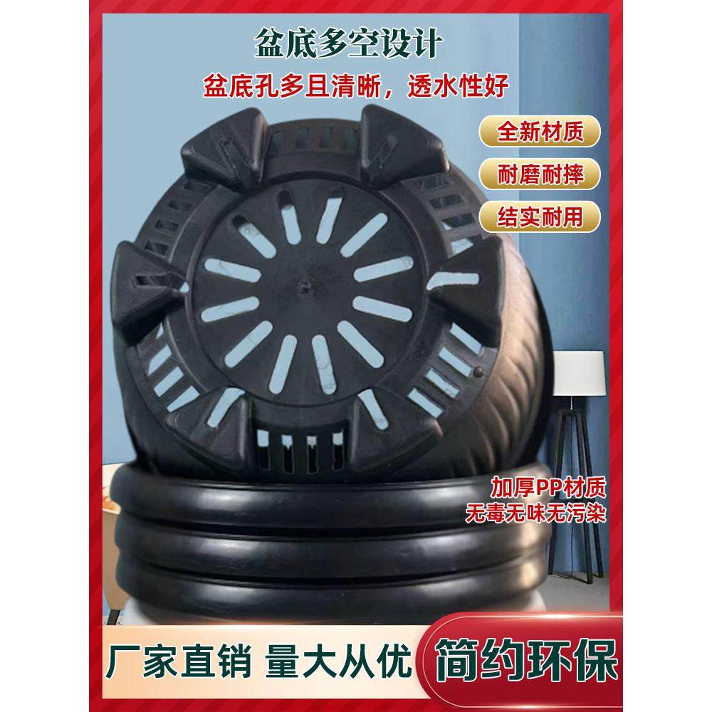 带托元宝盆加厚韩式多肉盆仙人球盆大口径圆形花盆塑料矮盆新款,淘宝优惠券,粉丝福利购,淘宝优惠卷