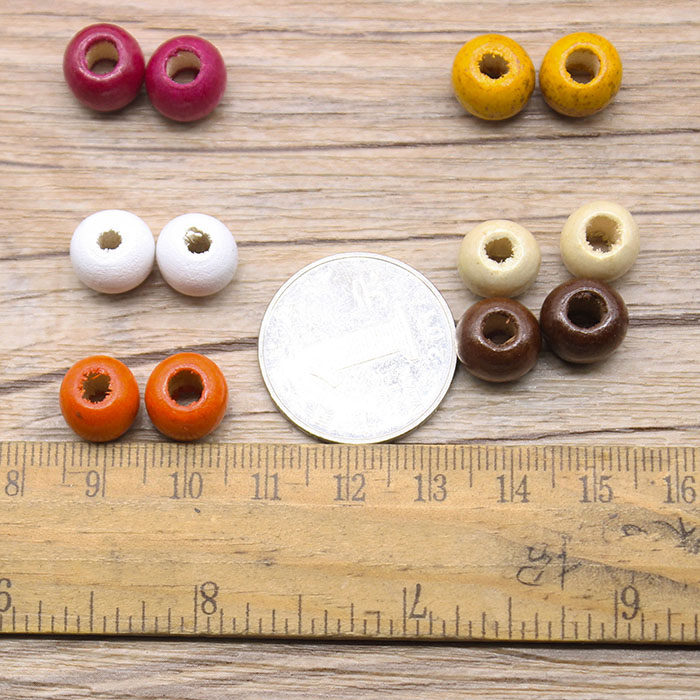 彩色木珠圆珠捕梦网材料搭配装饰手工DIY饰品配件串珠散珠材料1cm,淘宝优惠券,粉丝福利购,淘宝优惠卷