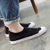 Giày vải mùa thu mới 2019 Phiên bản Hàn Quốc của xu hướng giày nam đế xuồng hoang dã một bàn đạp thấp để giúp giày giày đế xuồng - Plimsolls top giày sneaker nam Plimsolls