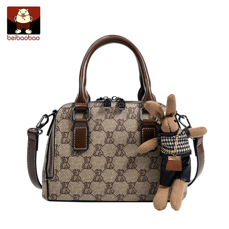 女波士顿2022新款复古韩版手提包 诚沐箱包女士包袋