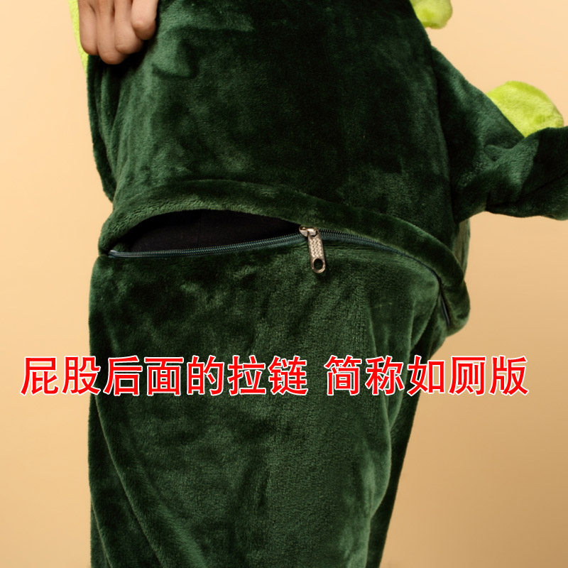 秋冬季新款卡通动物连体恐龙睡衣 古豹马睡衣/家居服套装