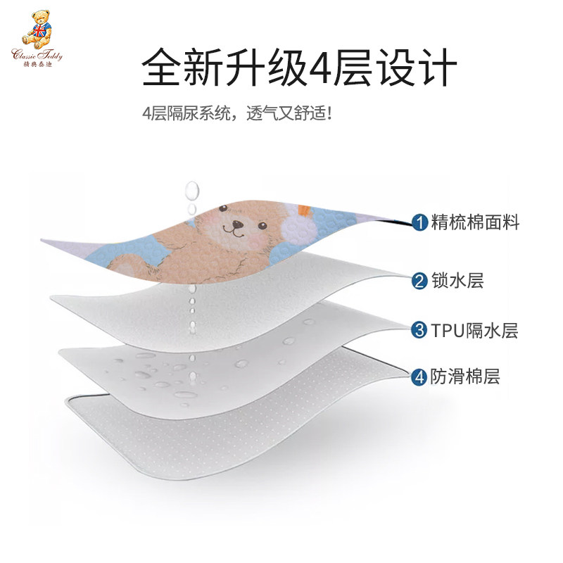 宝宝婴儿透气防水可洗大号隔尿垫 贝比母婴隔尿床垫