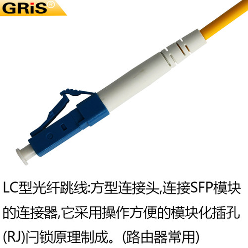 GRIS 2条一对LC转LC光纤尾纤跳线Fiber jumper wire单模单芯光纤跳线3米视频光端机收发器SC光电连接线FC多模 - 图1