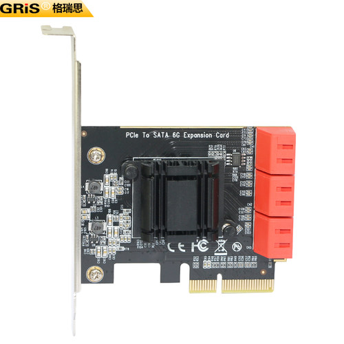 PCI-E转SATA3.0扩展卡6口高速SATA III电脑SSD固态硬盘转接台式机服务器6G磁盘raid阵列卡Serial ATA原生AHCI - 图3