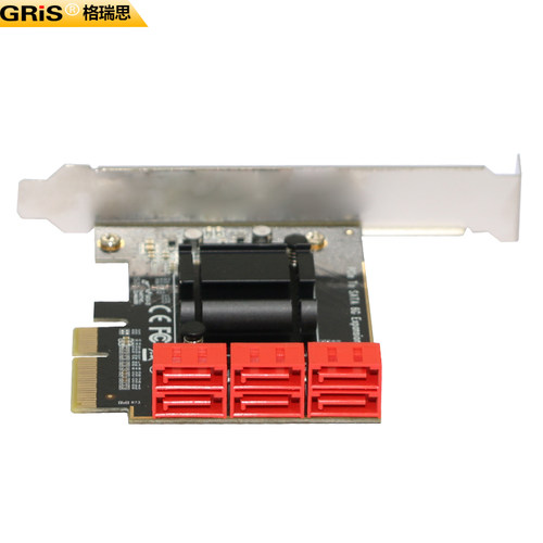 PCI-E转SATA3.0扩展卡6口高速SATA III电脑SSD固态硬盘转接台式机服务器6G磁盘raid阵列卡Serial ATA原生AHCI - 图2