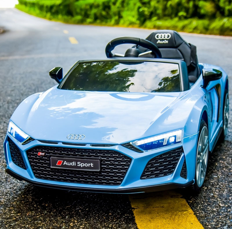 奥迪r8带遥控充电玩具四轮电动车 童心乐玩具儿童电动车