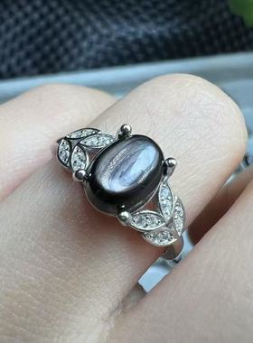 好记水晶金陨石戒指s925银镶嵌个性时尚高级感随机发送朋友闺蜜