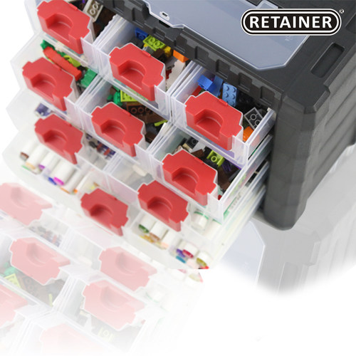 RETAINER瑞美拓塑料手提零件箱 工具箱乐高LEG抽屉式工具箱零件盒 - 图2