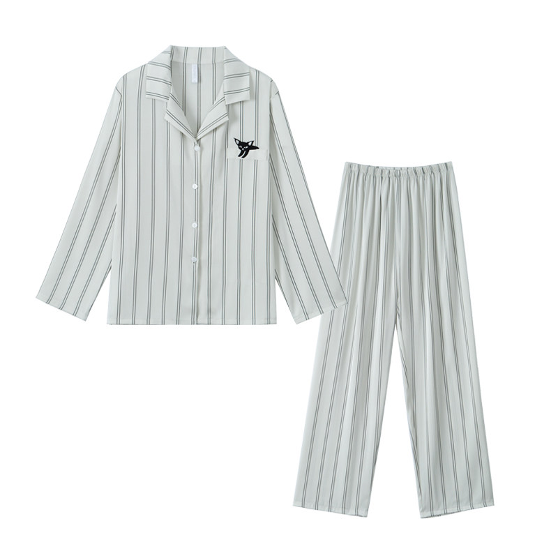 冰丝春秋款高级感新款情侣男士睡衣 nornimor睡衣/家居服套装