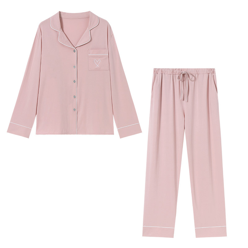 纯棉情侣家居服套装长袖春秋款睡衣 nornimor睡衣/家居服套装