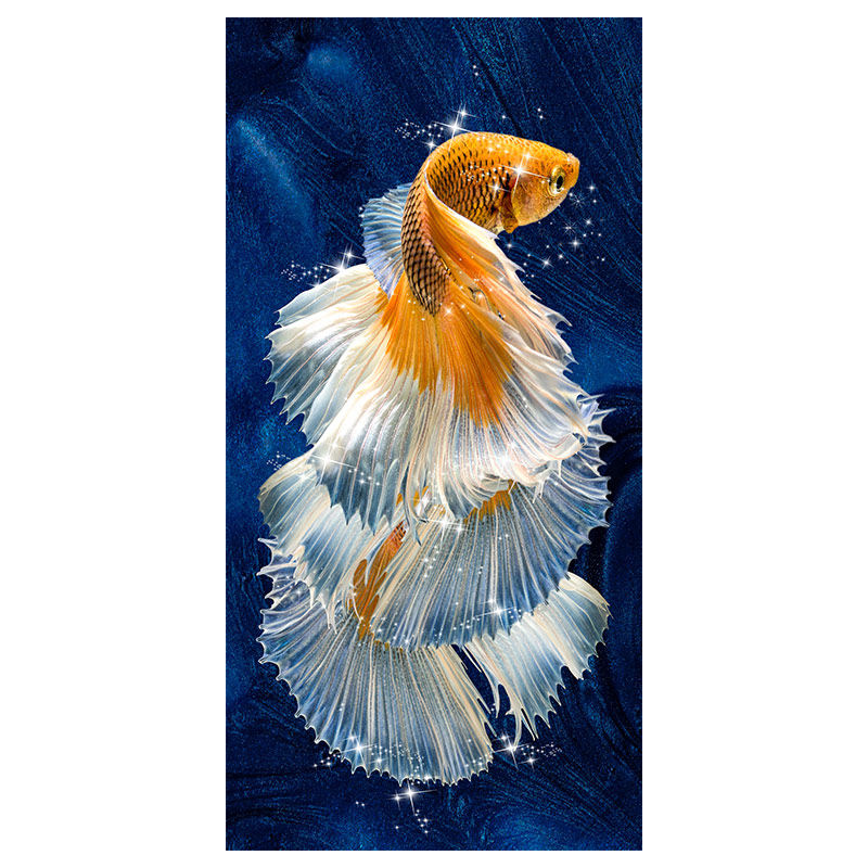 钻石画0玄关满钻锦鲤鱼客厅玄关水晶点粘贴砖十字绣00,淘宝优惠券,粉丝福利购,淘宝优惠卷