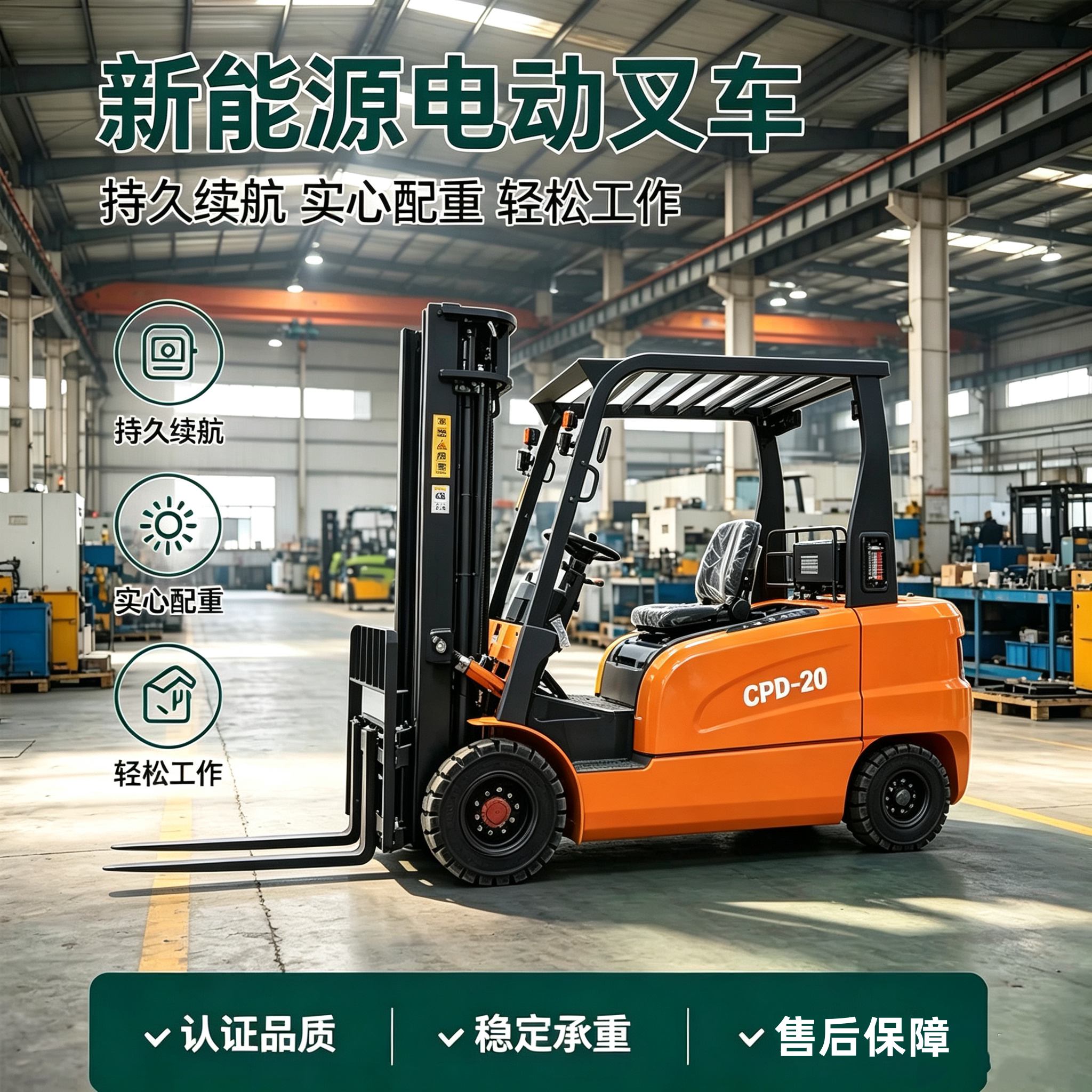 Electric forklift factory video viewing