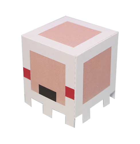 我的世界纸模型小鸡蜜蜂僵尸恶魂宝宝史莱姆轻灵蜘蛛末影螨3d立体 - 图3