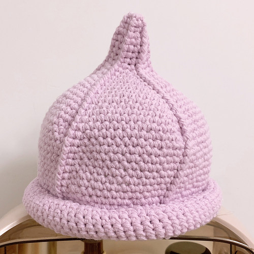 帽子diy手工材料包宝宝编织奶嘴帽专用线冬天婴儿毛线8情人棉儿童 - 图0