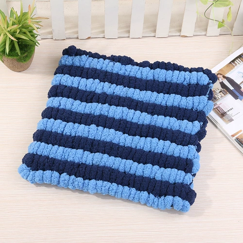 Плетеный клубок пряжи, плетеное одеяло, ковер, подушка, «сделай сам»